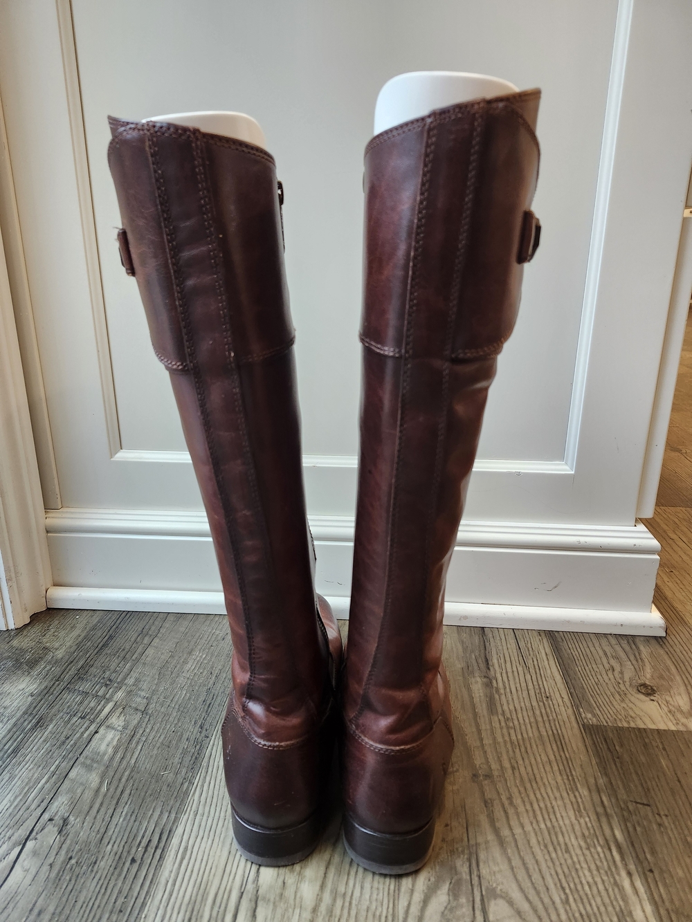 Frye Molly Button Tall Boots 9 Redwood Leather Riding Equestrian - Picture 6 of 11